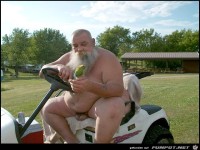 Santa Klaus im Urlaub