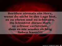 Berühre niemals ein Herz