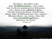 Frueher dachte ich