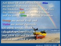 ach k�nnt ich doch ein St�ckchen Blau,......