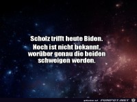 Wor�ber sie wohl schweigen werden?