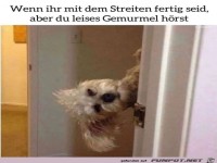 Fertig mit streiten