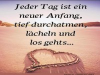 Jeder Tag ist ein neuer Anfang