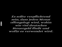 Transparenz bei Verwendung von Steuergeldern