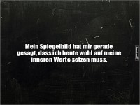 Spieglein, Spieglein an der Wand...