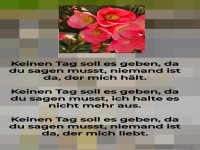 keinen tag soll es geben