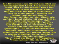 Ein Einwohner aus Stockholm f�hrt zur Entenjagd aufs Land