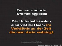 Frauen sind wie Swimmingpools