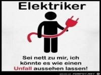 Seid nett zum Elektriker