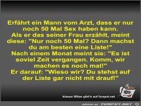 Erf�hrt ein Mann vom Arzt