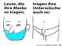Maske richtig tragen