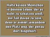 Halte keinen Menschen...