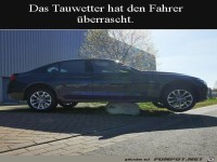 Pl�tzlich war der Schnee weg