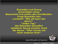 Roswitha und Georg besichtigen einen Bauernhof und sehen...