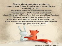 Bevor du jemanden verletzt