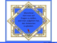 Manchmal h�rt man auf