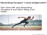 Der Sprint zum Gate