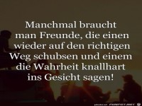 manchmal braucht man Freunde