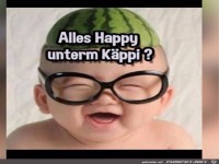 alles happy unterm K�ppi