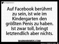 Auf Facebook beruehmt zu sein