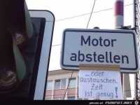 Motor abstellen