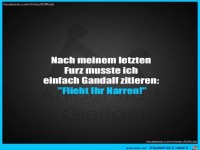 Nach meinem letzten Furz