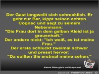 Der Gast langweilt sich schrecklich