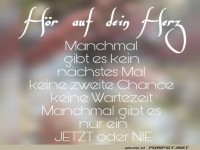Hoer auf dein Herz