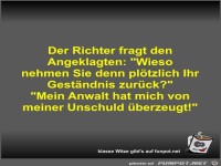 Der Richter fragt den Angeklagten