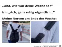 Nerven am Zerrei�en
