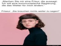Der Friseur wei� Bescheid