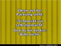 Humor �ber selbstgemachte Lebensmittel