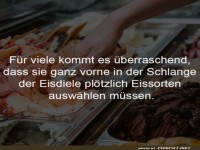 �berraschung in der Eisdiele
