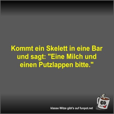 Kommt-ein-Skelett-in-eine-Bar-und-sagt.jpg von Fossy