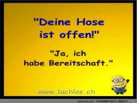 Deine Hose ist offen