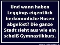 wann haben Leggings...