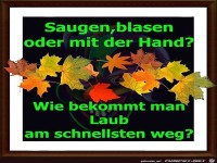 Saugen blasen oder mit der Hand