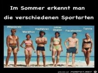 Sportarten im Sommer
