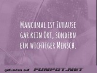 manchmal ist zu Hause