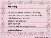 F�r ewig - Gedicht von Nicole Sunitsch