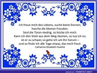 Ich freue mich des Lebens