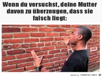 Gegen eine Wand reden
