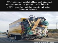 Wir fahren nur einmal