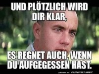 Witz ber das Wetter und Aufessen