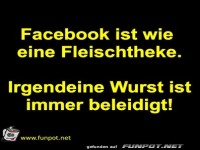 Facebook ist wie eine Fleischtheke