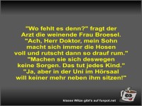 Wo fehlt es denn?
