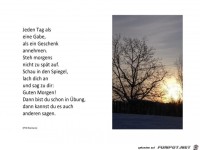 Jeden Tag als eine Gabe