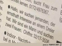 Ernsthaftes Interesse an einem Dreier