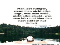 Man lebt ruhiger
