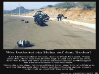 Was bedeutet ein Helm auf dem Boden ?